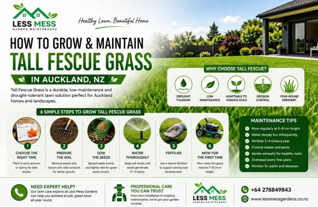 Maintain Tall Fescue Grass in Auckland
